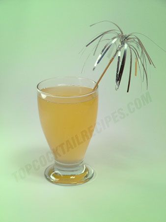 champagne and peach drink